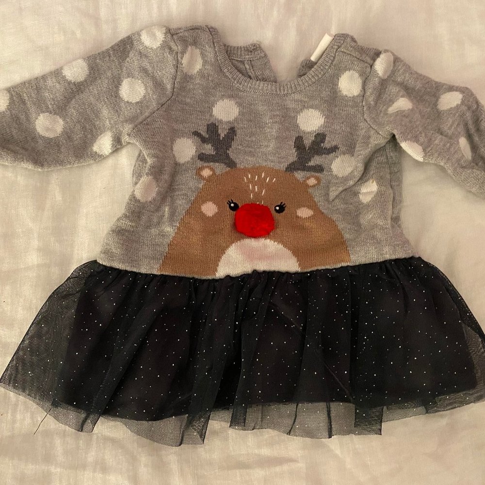 H&M Reindeer Sweater Dress
